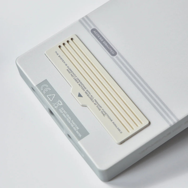 Wakcas Gray Square Retro Terminal MagSafe Case for iPhone 18 Series