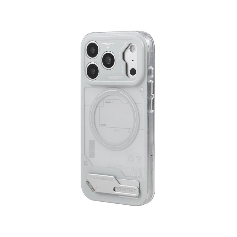 Wakcas Energy Module MagSafe Case for iPhone with Built-in Metal Stand 18 Series