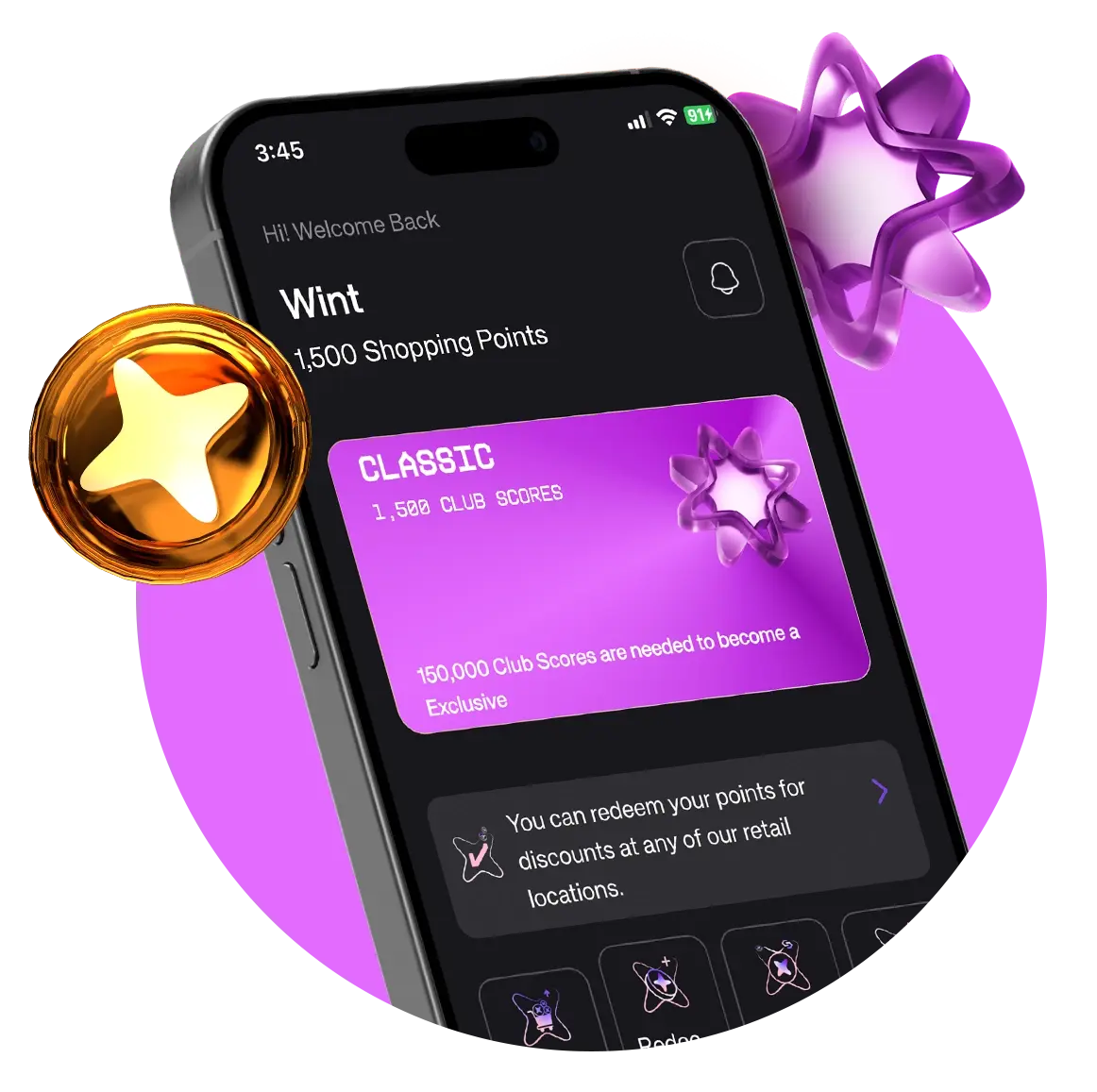 Sign Up ပြုလုပ်ပြီးပါက Profile Page တွင် မိမိ၏ Shopping Points နှင့် Tier Level များအား စစ်ဆေးကြည့်ရှုနိုင်ပါသည်။