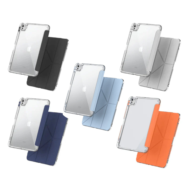 Mutural Clear Pro Folio Case for iPad M5-M4 Pro 11"/13"