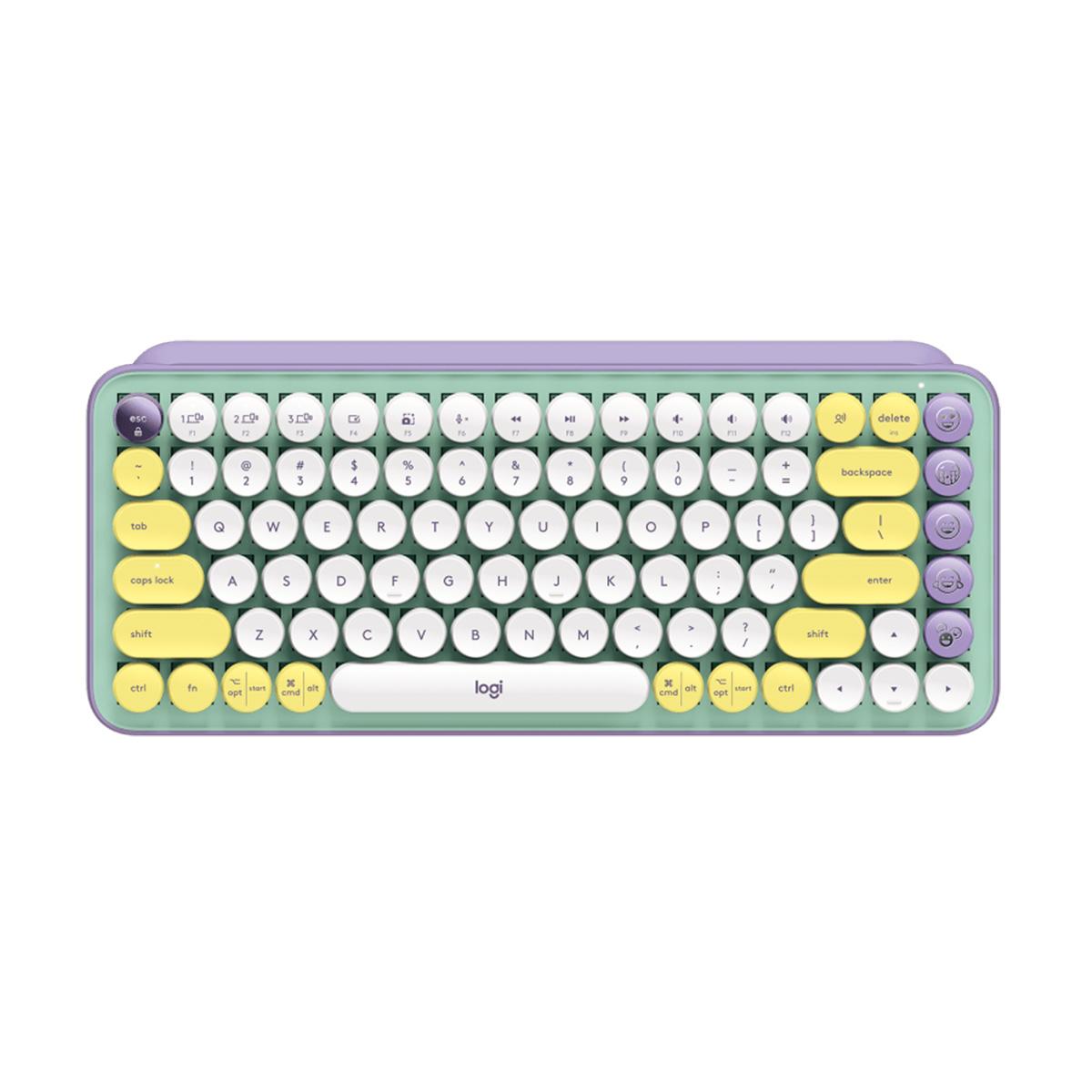 Logitech POP Keys Wireless Mechanical Keyboard with Customizable Emoji Keys